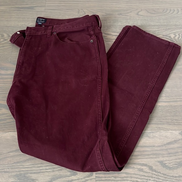 J. Crew Sutton Burgundy Jean - Picture 1 of 4